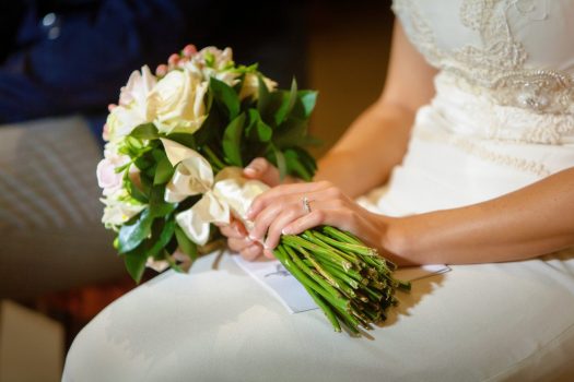 novios ceremonia banqueta