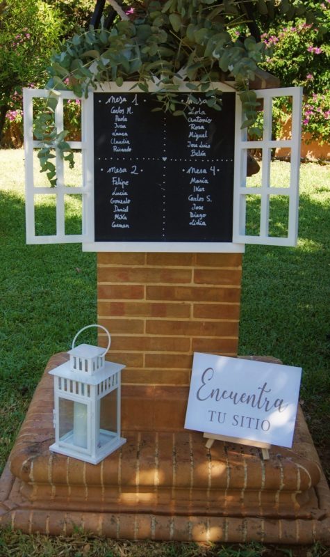 ideas originales seating plan pizarra